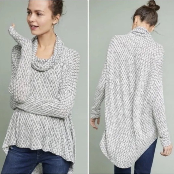 akemi + Kin Sweaters - Anthropologie Akemi + Kin Cowl Neck Hi Lo Long Sleeve Sweater